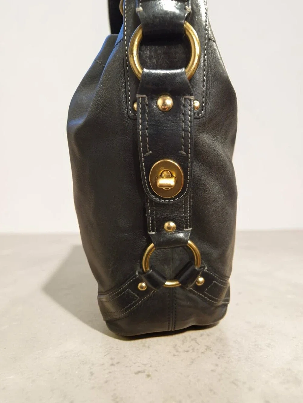 Coach Carly Leather Shoulder Bag